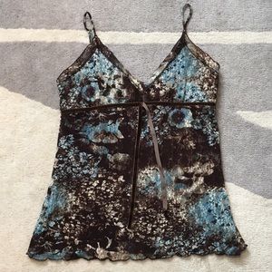 💜 4/$20 TOPS - Sparkle Lace Tank Top